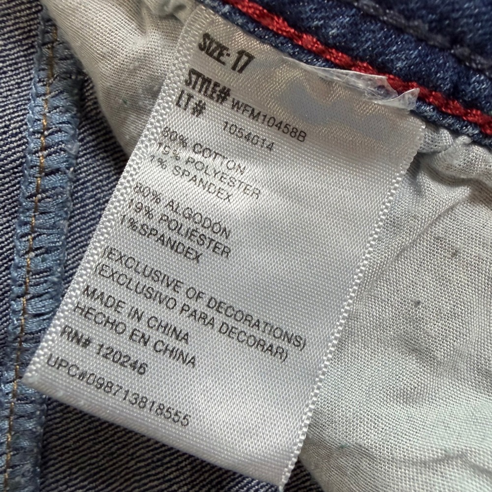 Wallflower Legendary Fit Bootcut Jeans Womens 17 Juniors Blue Denim - Picture 5 of 8